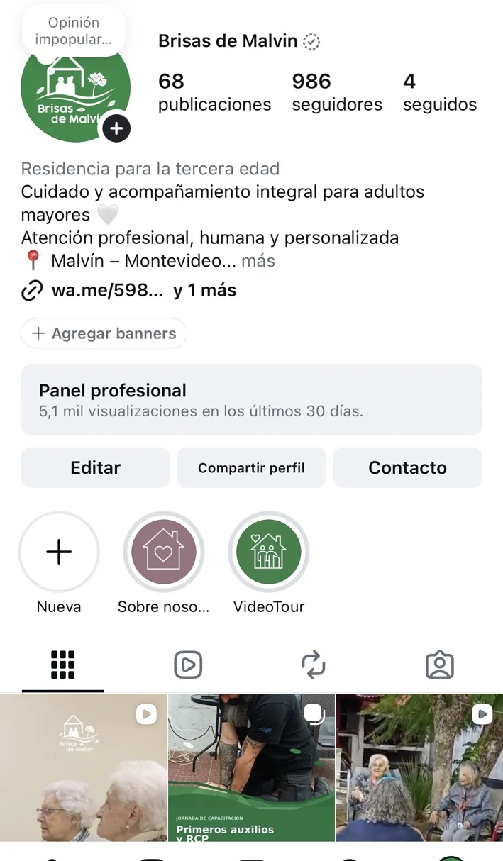 Redes sociales de brisas