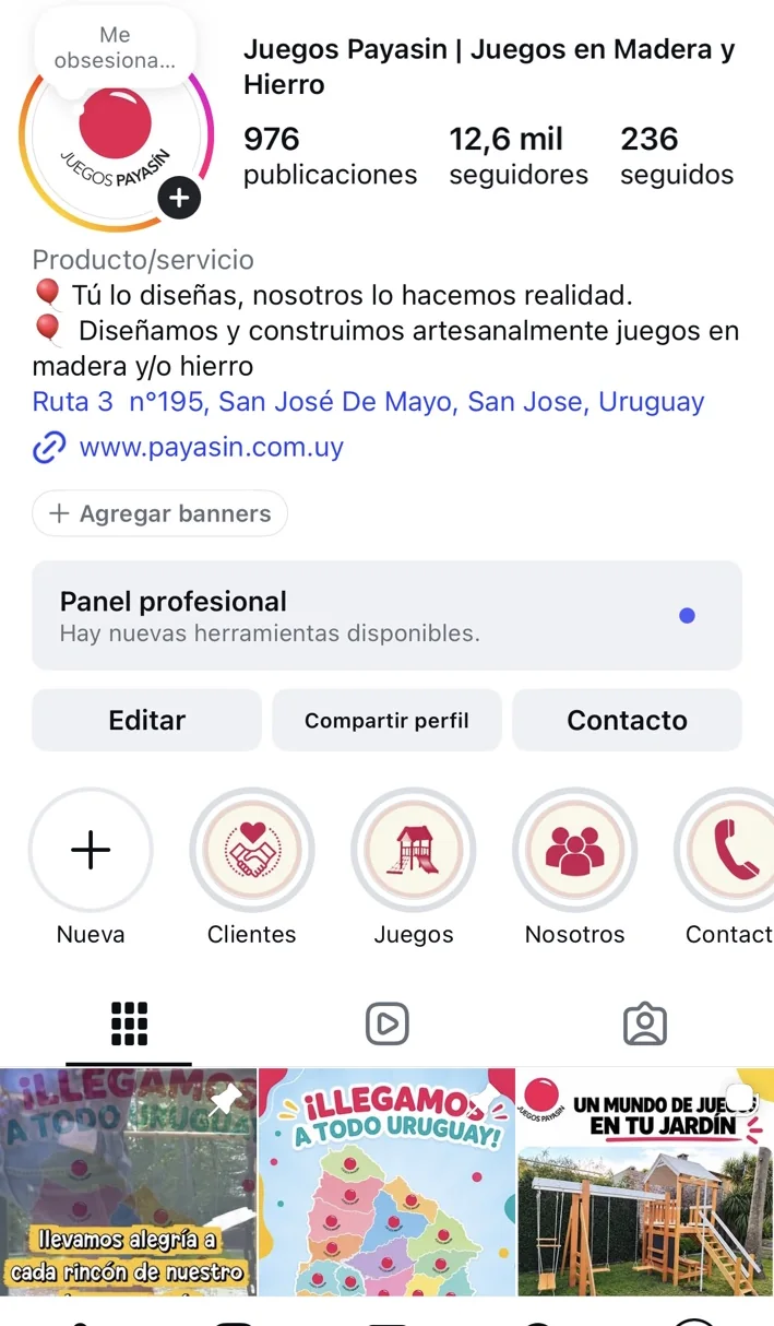 Redes sociales de payasin